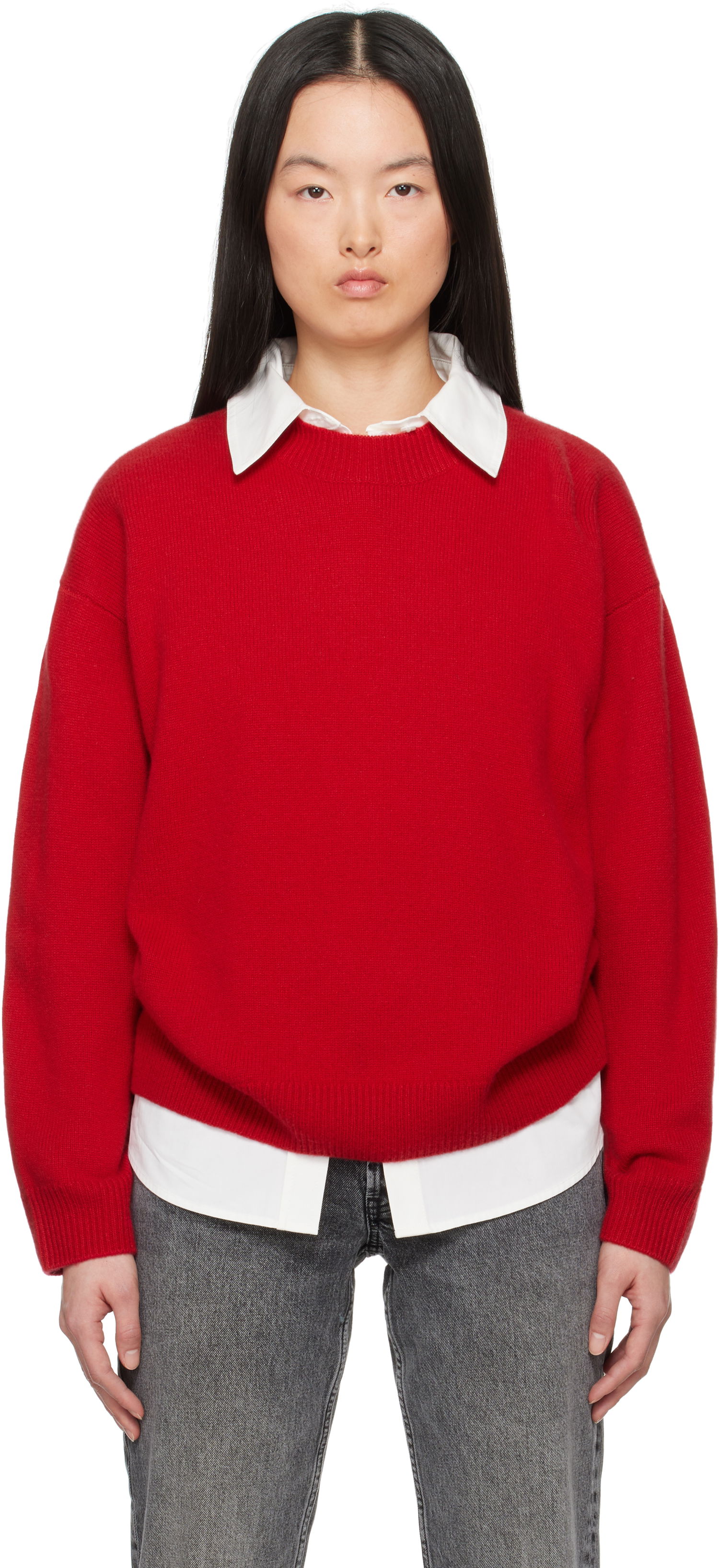 Villapaita Anine Bing Anine Bing Lee Crewneck Sweater Punainen | A-09-10662-RED13, 0