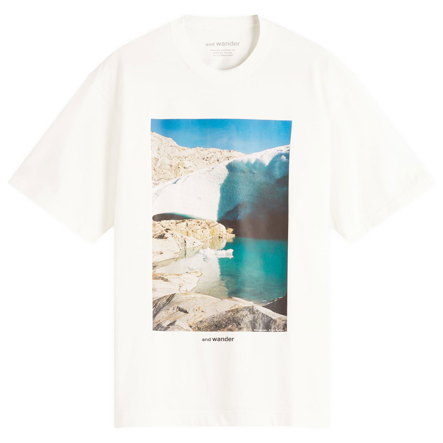 T-paita and wander Glacier Graphic Tee, Size Large Valkoinen | 5745184113-030, 1