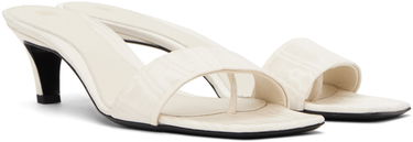 Asusteet TOTEME TOTEME 'The Mule' Heeled Sandals Valkoinen | 243-WAS0154-FB0232, 3
