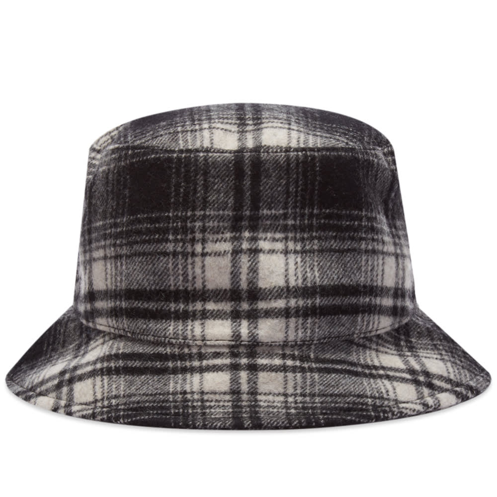 Hattu A.P.C. Alex Check Bucket Hat Musta | WVBAU-M24075-LZA, 0