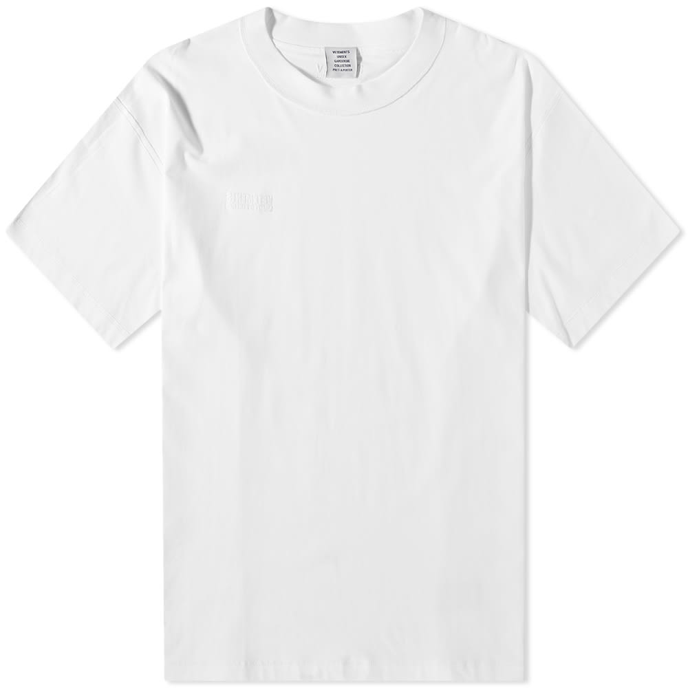 T-paita VETEMENTS Inside Out Tee Valkoinen | UE63TR660W2, 0