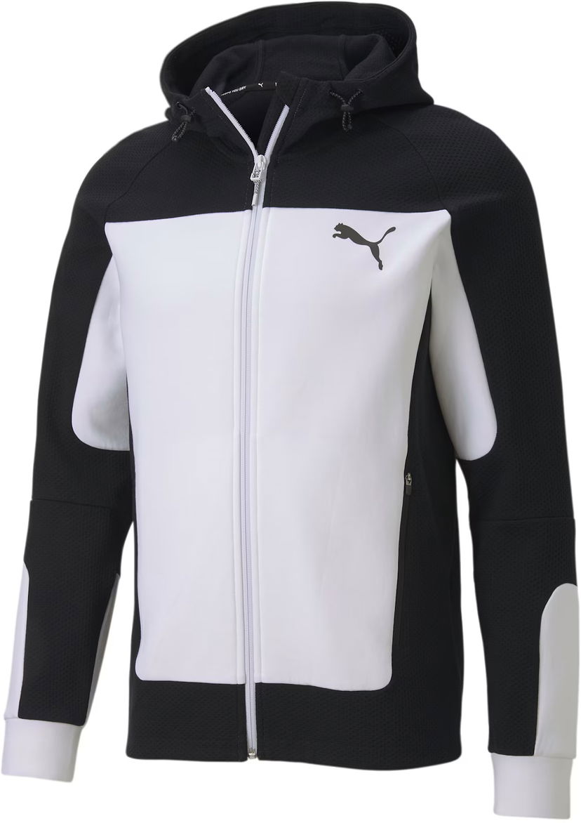 Takki Puma EVOSTRIPE Hooded Jacket Valkoinen | 581486-002