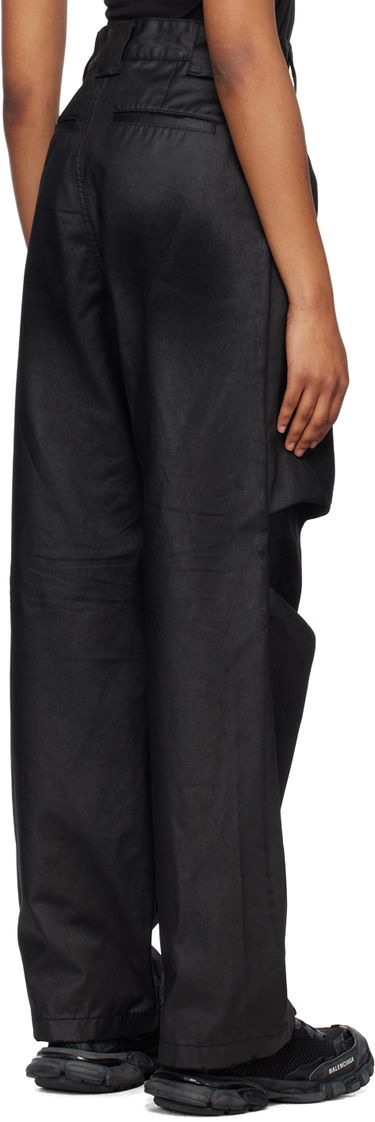 Cargo housut We11done We11done Tuck Straight Leg Jeans Musta | WD-DP1-23-383-W-BK, 2