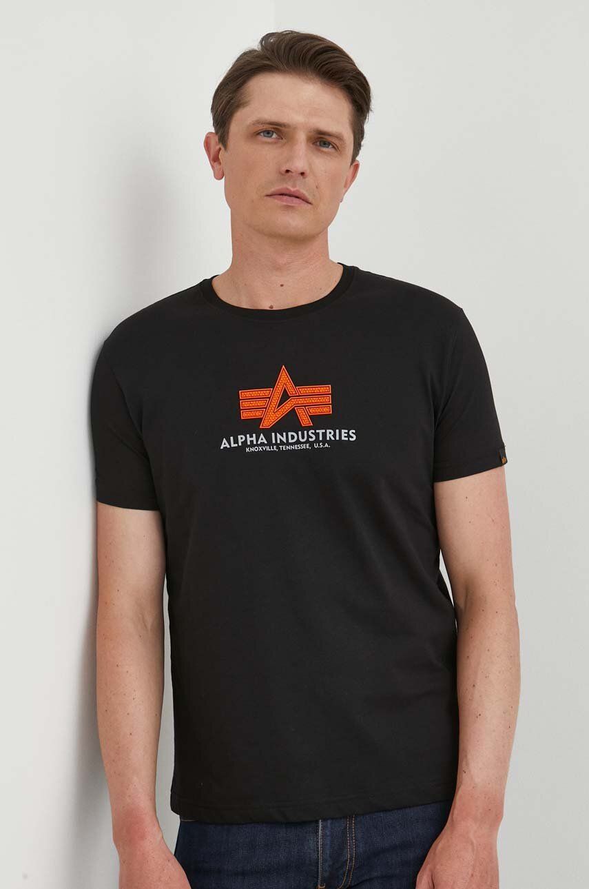 T-paita Alpha Industries Basic T Musta | 100501RB.03, 0