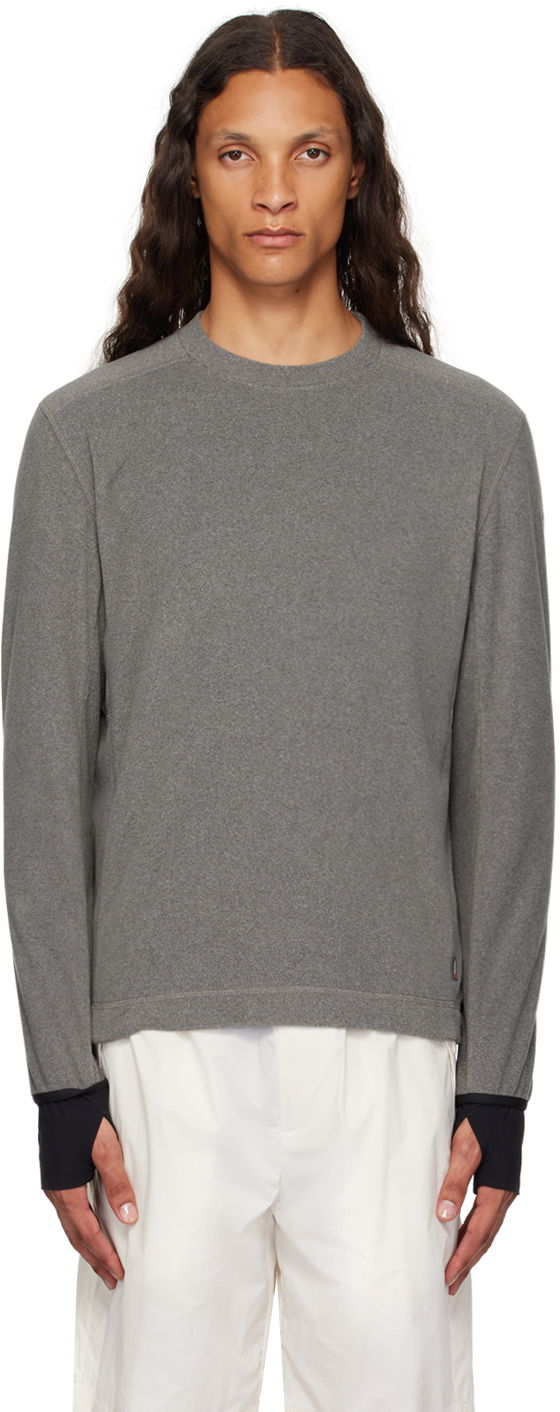Villapaita Moncler Grenoble Gray Polartec Sweater Harmaa | J20978G00002899ZX
