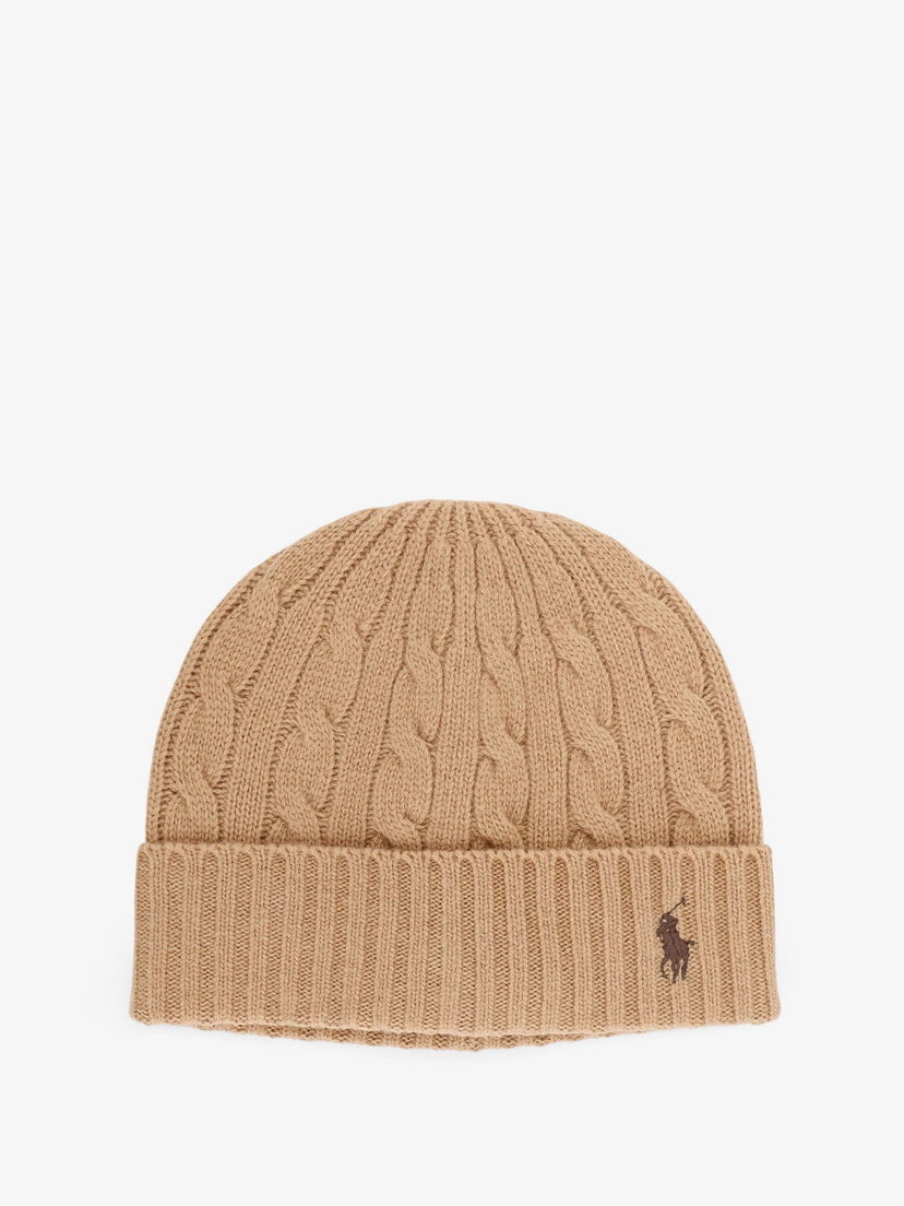 Pipo Polo by Ralph Lauren Cable Knit Beanie Ruskea | 449959346005