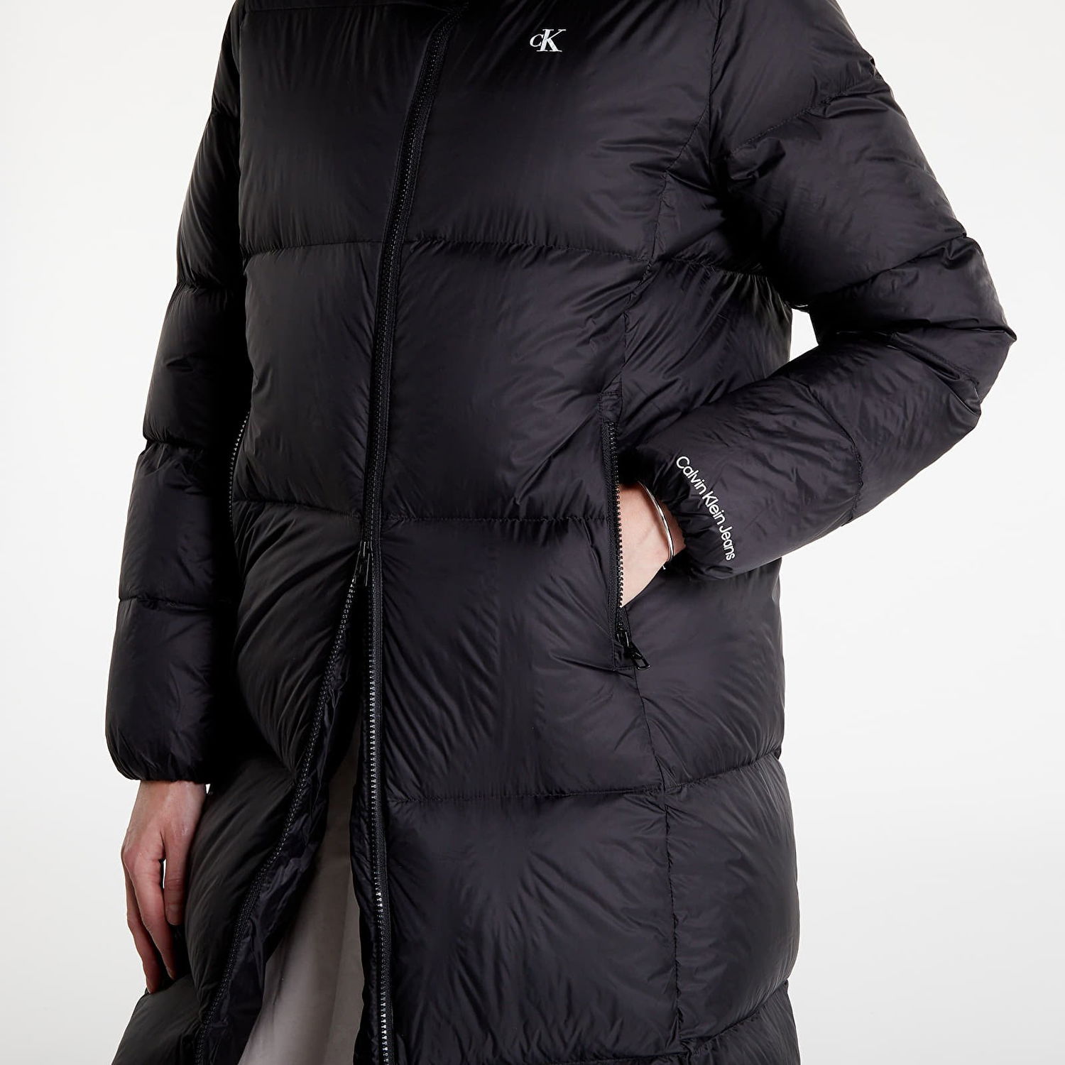 Puffer takki CALVIN KLEIN Ck Mw Down Coat Long Puffer Musta | J20J219820 BEH, 1