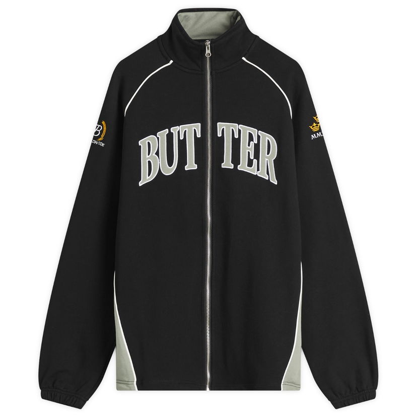 Tuulitakki Butter Goods Butter Goods Crown Applique Track Jacket Musta | BG251601-BLK