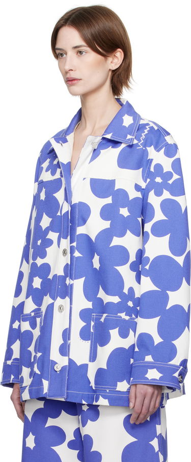 Takki Marni Marni Dillies Print Jacket Sininen | JKMA0347S0 UTC462, 3