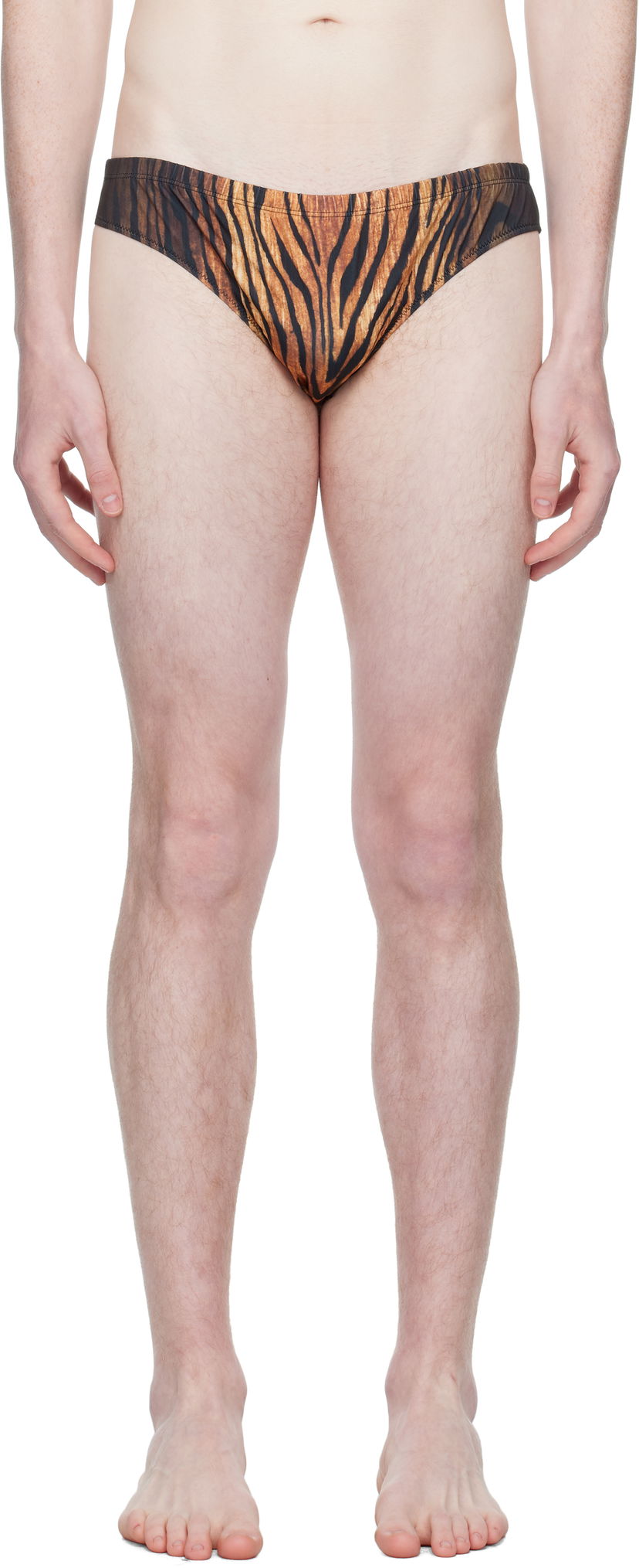 Uimapuvut Jean Paul Gaultier Jean Paul Gaultier 'The Wood' Swim Briefs Ruskea | 25/03-M-SW072-J009P-0060