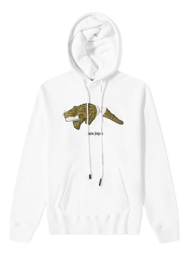 Huppari Palm Angels Croccodile Popover Hoody Valkoinen | PMBB058C99FLE0020155