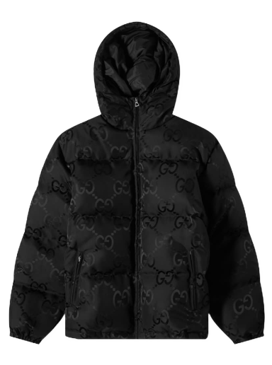 Puffer takki Gucci GG Jaquard Down Jacket Musta | 698710-Z8A2S-1000