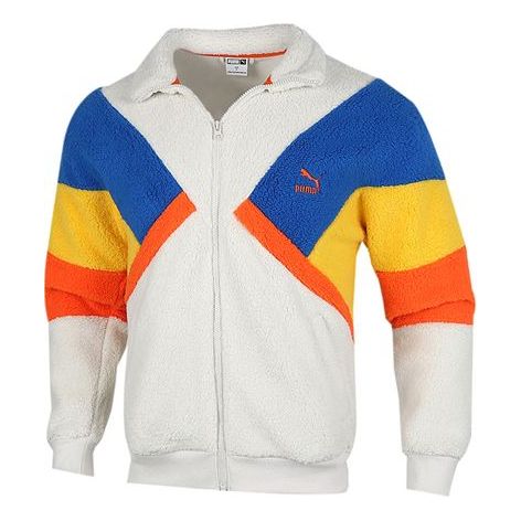 Takki Puma Retro Block Sherpa Stand Collar Casual Jacket Monivärinen | 530808-05, 0