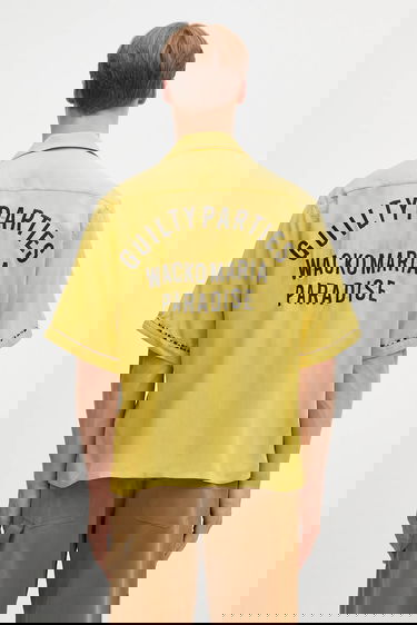 Paita WACKO MARIA Wacko Maria Switching Relaxed Fit Shirt Keltainen | 25SS.WMS.OC16, 2