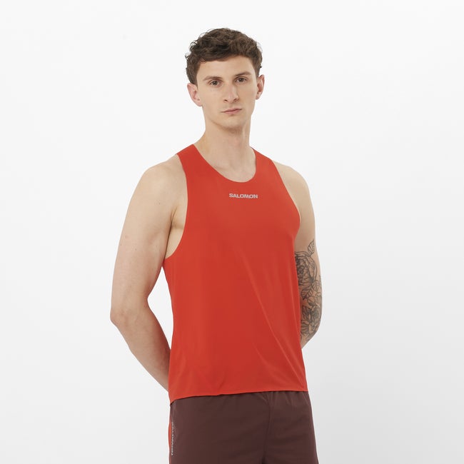 Tankkitoppi Salomon S/LAB Speed Tank Top Punainen | LC2693800