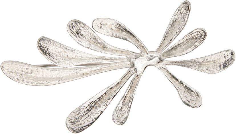 Pin Dries Van Noten Dries Van Noten Textured Organic Floral Pin Metallinen | 252-028203-083