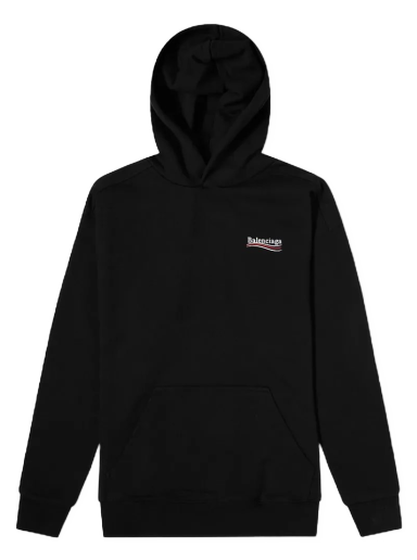 Huppari Balenciaga Oversized Political Campiagn Hoody Musta | 620973-TKVI9-1070
