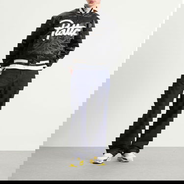 Bomber-takki Patta Patta Script Logo Satin Varsity Jacket, Size Small Musta | POC-AW25-5000-348-0016-001, 4