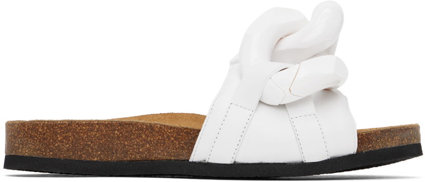 Asusteet JW Anderson JW Anderson Chain Slides Valkoinen | ANW36015A