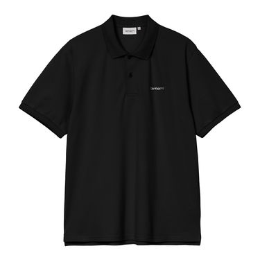 Poolopaita Carhartt WIP Short Sleeve Script Polo Musta | I035231_9, 3
