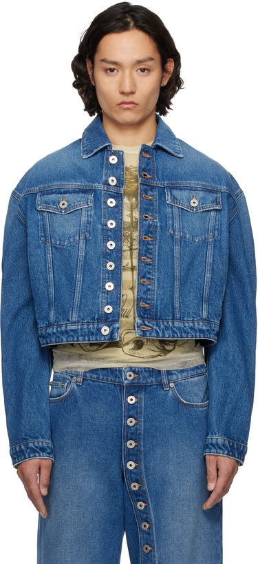Takki Jean Paul Gaultier Jean Paul Gaultier 'The Buttoned' Cropped Denim Jacket Sininen | 25/34-U-VE092-D013-57, 0