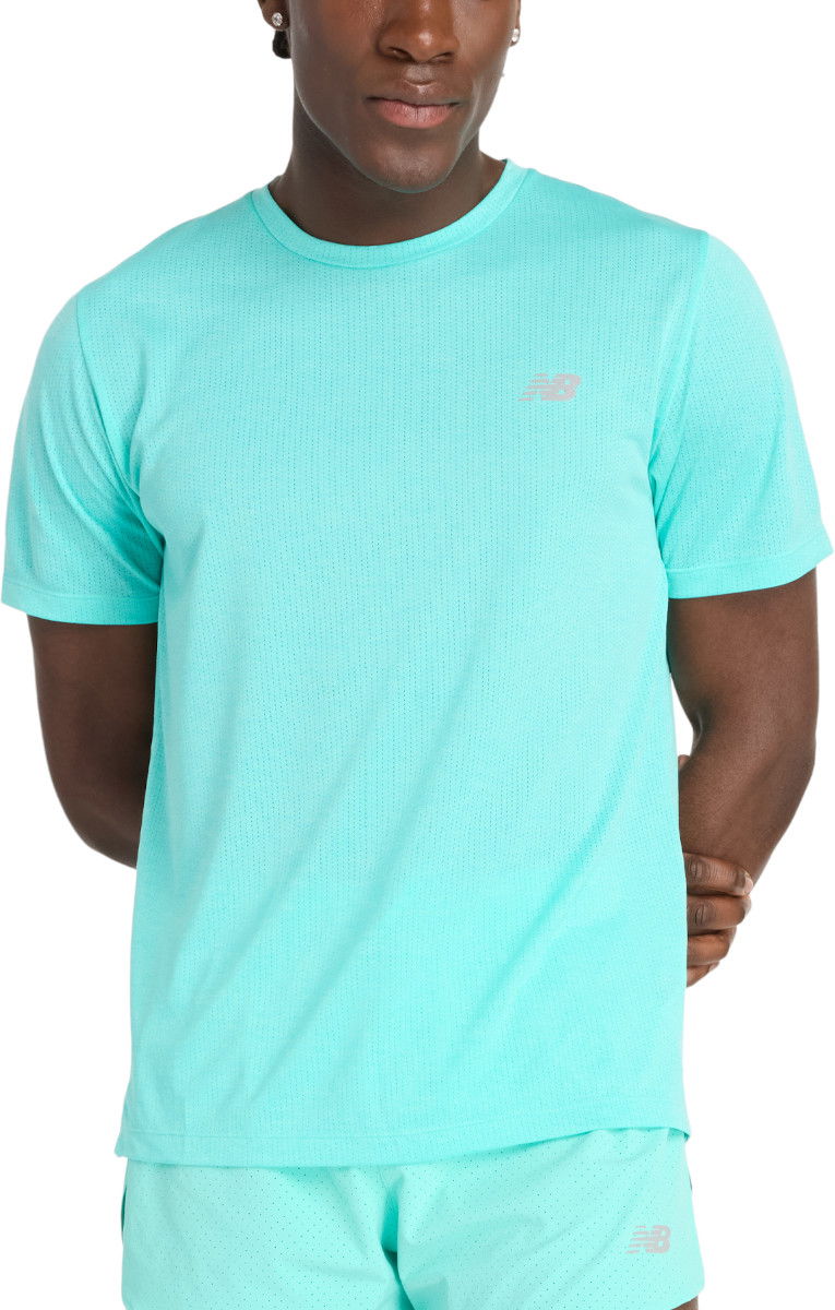 T-paita New Balance Athletics T-Shirt Turkoosi | mt41253-cyj