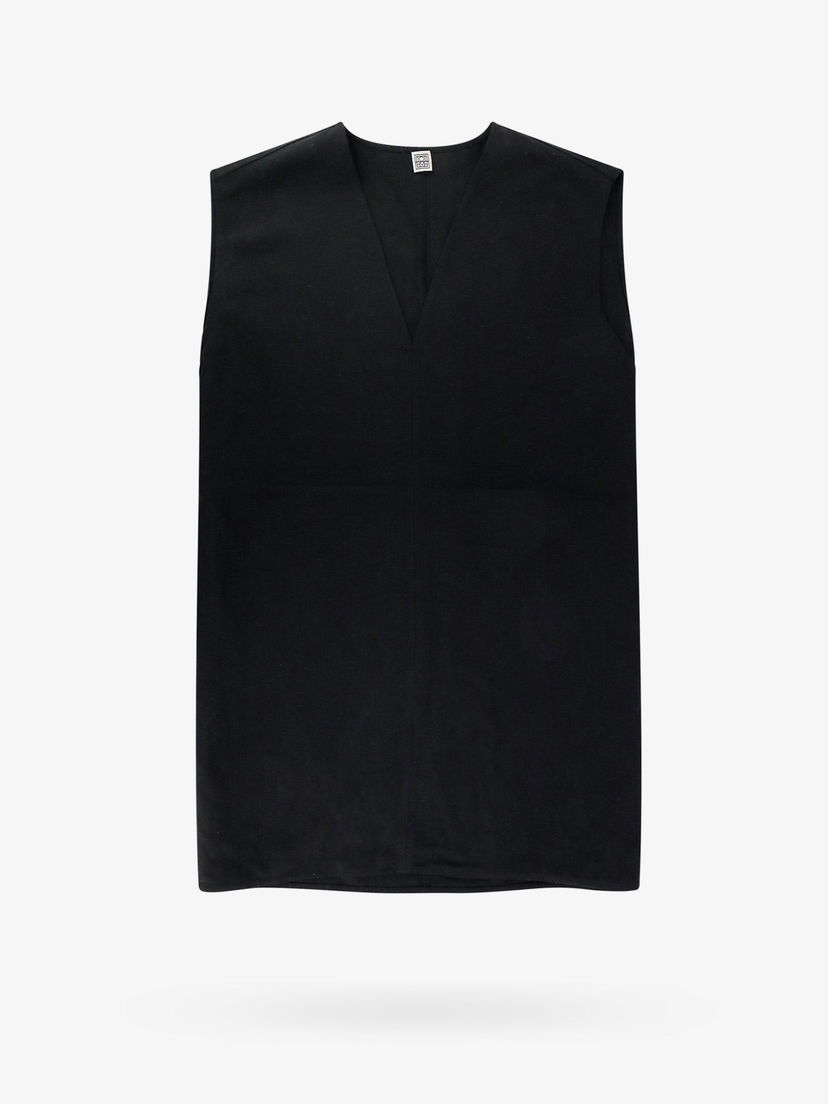 Tankkitoppi TOTEME Black Sleeveless Blouse Musta | 242WRT1462FB0159001