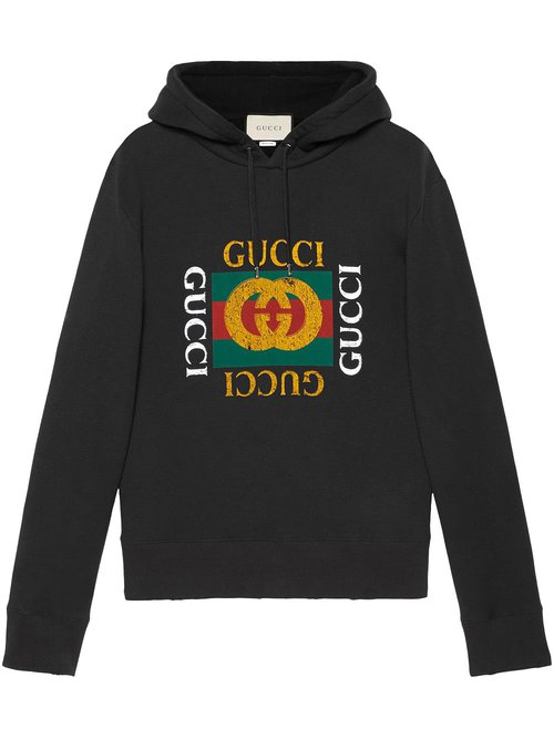 Huppari Gucci Logo-Sequinned Hoodie Black Musta | 646953 XJE0D 1043
