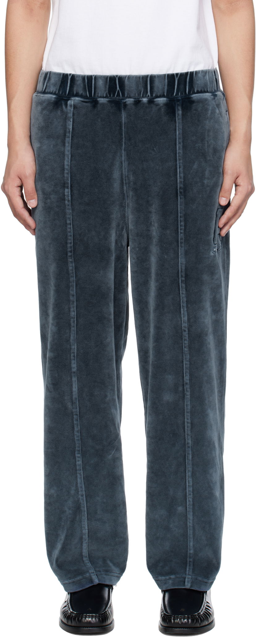 Verryttelyhousut AAPE by A Bathing Ape AAPE by A Bathing Ape Injection Velour Sweatpants Sininen | AAPPTMC623XXNNYL