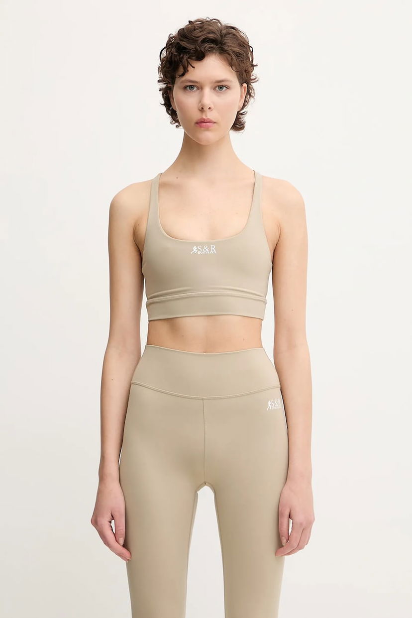 Rintaliivit Sporty & Rich Sporty & Rich Sr Runner Active Bra Beige | TO087622139GY15