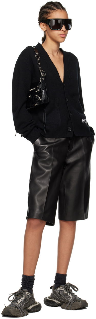 Villapaita We11done We11done Patch Pocket Cardigan Musta | WD-KC3-23-621-U-BK, 3