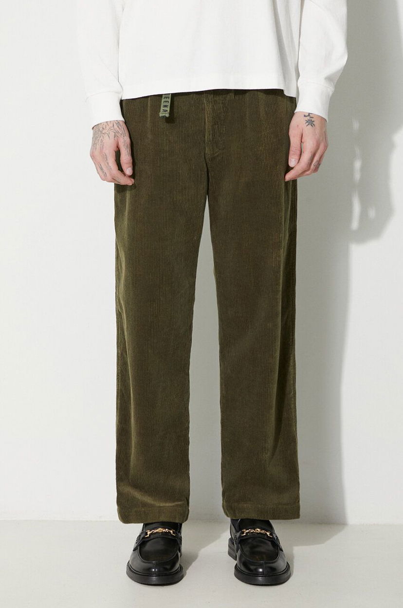 Housut Human Made Corduroy Easy Pants Vihreä | HM26PT017