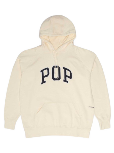 Huppari Pop Trading Company Arch Hooded Sweat Beige | POPSS23-01-006