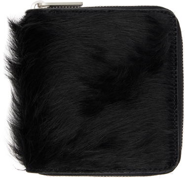 Lompakko Rick Owens Concordians Furry Zipped Wallet Musta | RR02E1416 LHL, 0