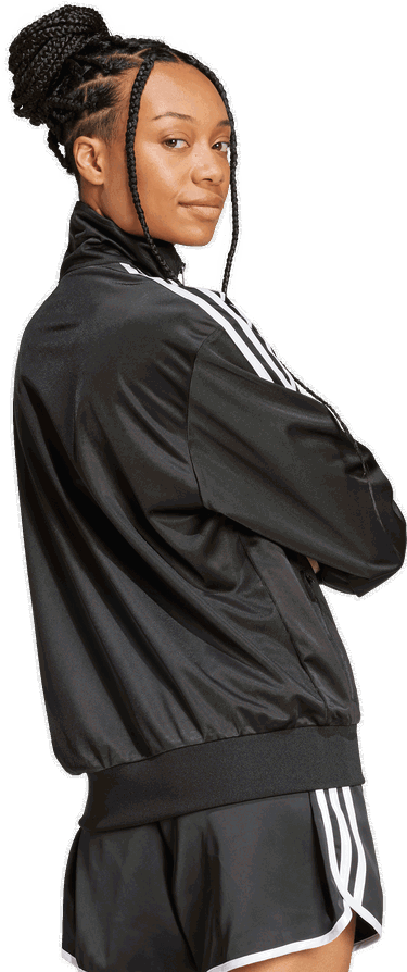 Bomber-takki adidas Performance Adicolor Classic Firebird Loose Track Jacket Musta | JC8251, 4