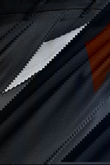 Housut KENZO Pleated Tailored Trousers Musta | FE65PA2149GE, 3