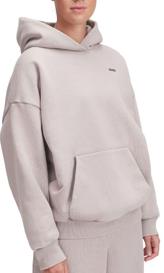 Huppari Under Armour Oversized Fleece Hoodie Harmaa | 1386485-015