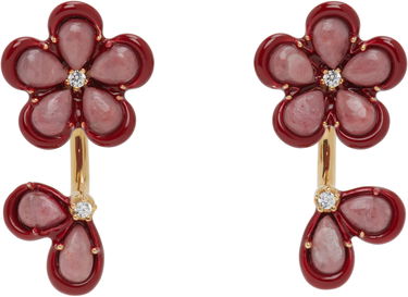 Korvakorut Bottega Veneta Bottega Veneta Flower Drop Earrings Punainen | 804878 V53E1, 0
