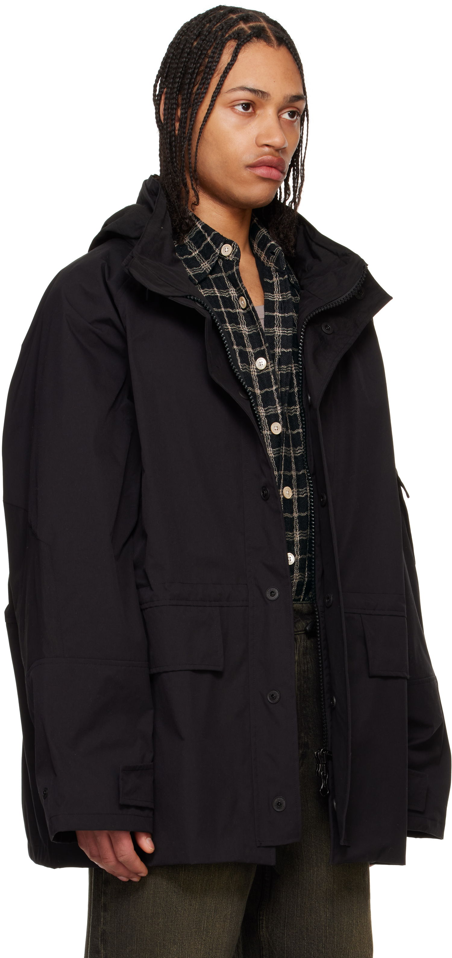 Parka OUR LEGACY Our Legacy Horizon Technical Jacket Musta | M2251HSB, 1