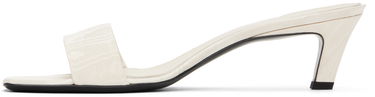 Asusteet TOTEME TOTEME 'The Mule' Heeled Sandals Valkoinen | 243-WAS0154-FB0232, 2