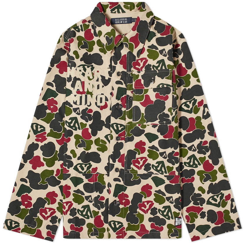 Takki BILLIONAIRE BOYS CLUB Duck Camo Overshirt Vihreä | B23423-MLT