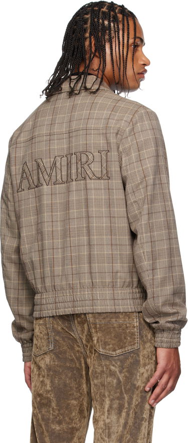 Takki AMIRI AMIRI Check Blouson Jacket Ruskea | AMOUBN1100, 2
