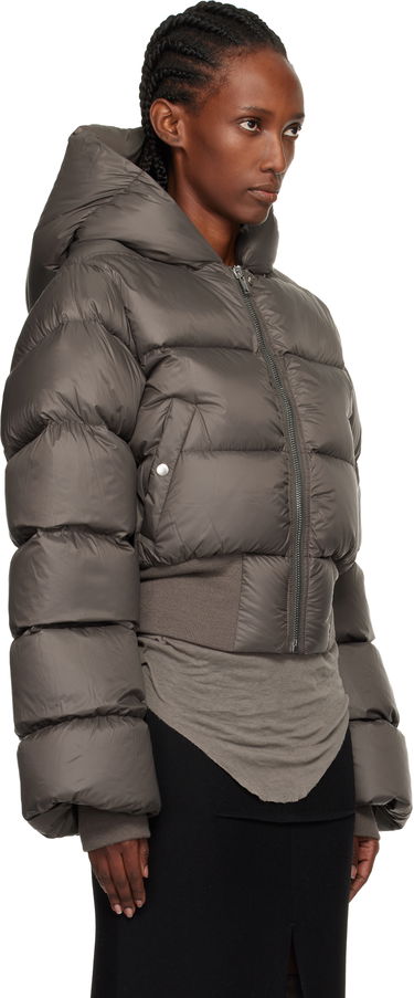 Puffer takki Rick Owens Concordians Hooded Down Jacket Harmaa | RP02E4775 NPD3, 1