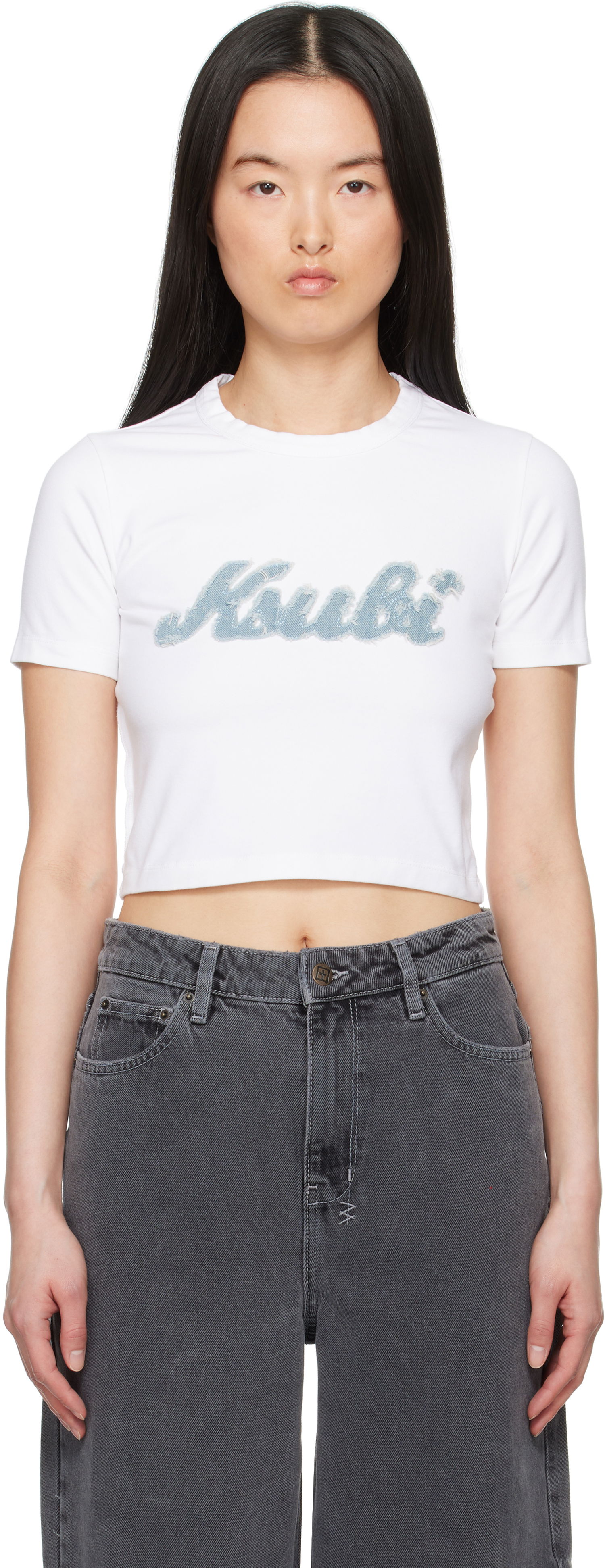 Crop top Ksubi Ksubi Homerun Baby Cropped T-Shirt Valkoinen | WSP25TE011, 0