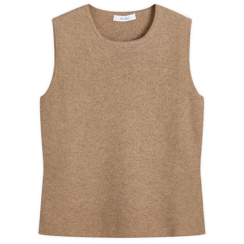 Villapaita Max Mara Max Mara Knit Vest Top Ruskea | 2421366112600-007