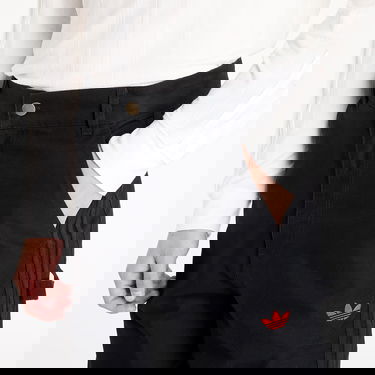 Cargo housut adidas Originals 100 THIEVES x Wide Leg Pants Musta | JN6929, 2