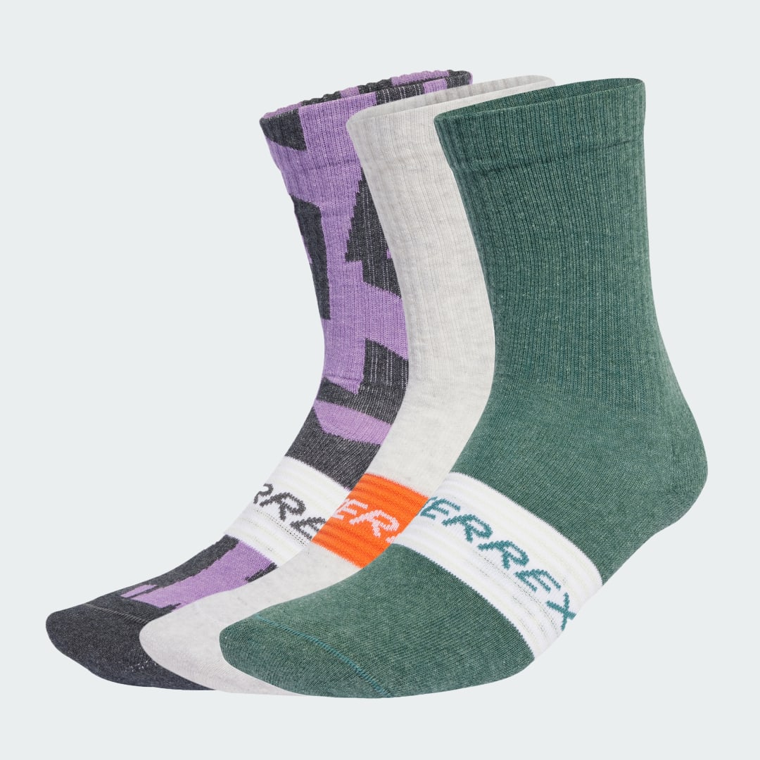 Sukat adidas Performance Terrex Multi Socks - 3 Pairs Vihreä | JX1095, 0