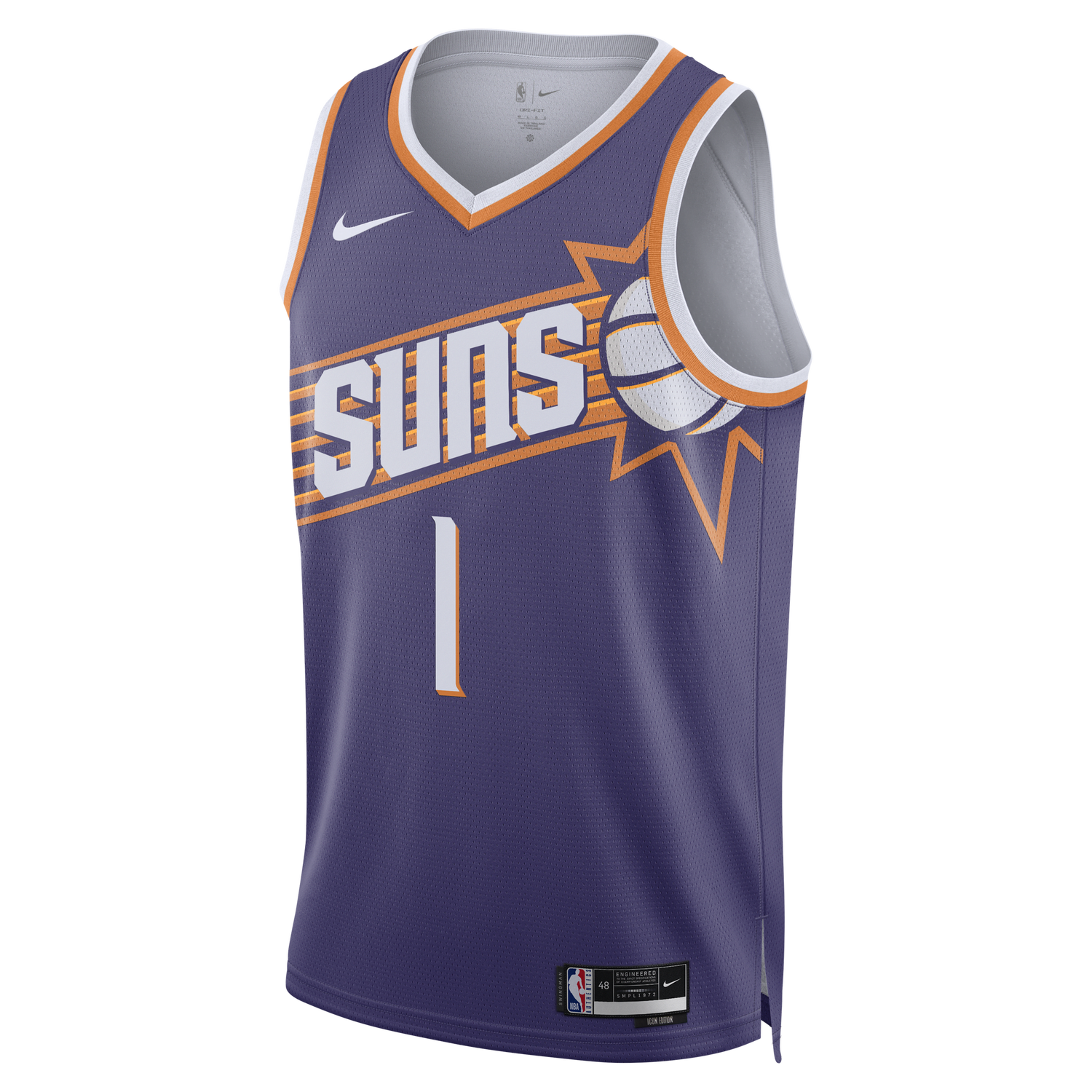Jersey Nike Dri-FIT NBA Swingman Phoenix Suns Icon Edition 2023/24 Violetti | DV4855-566, 0