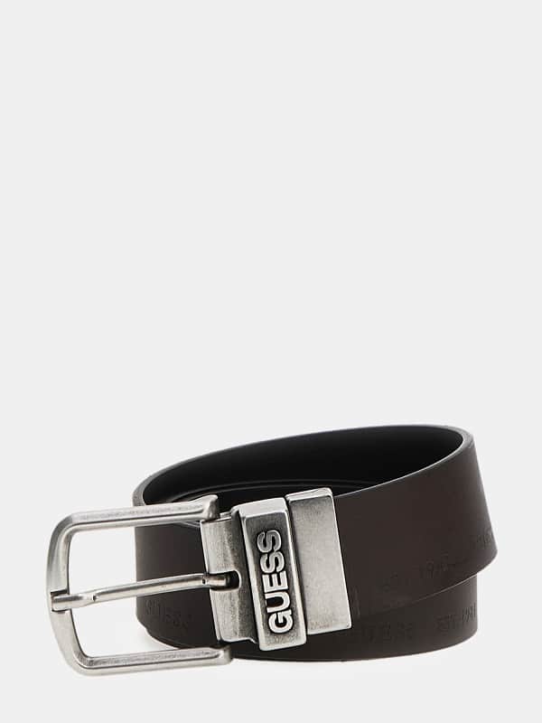 Vyöt GUESS Genuine Leather Reversible Belt Musta | M4RZ01L0TY0, 0