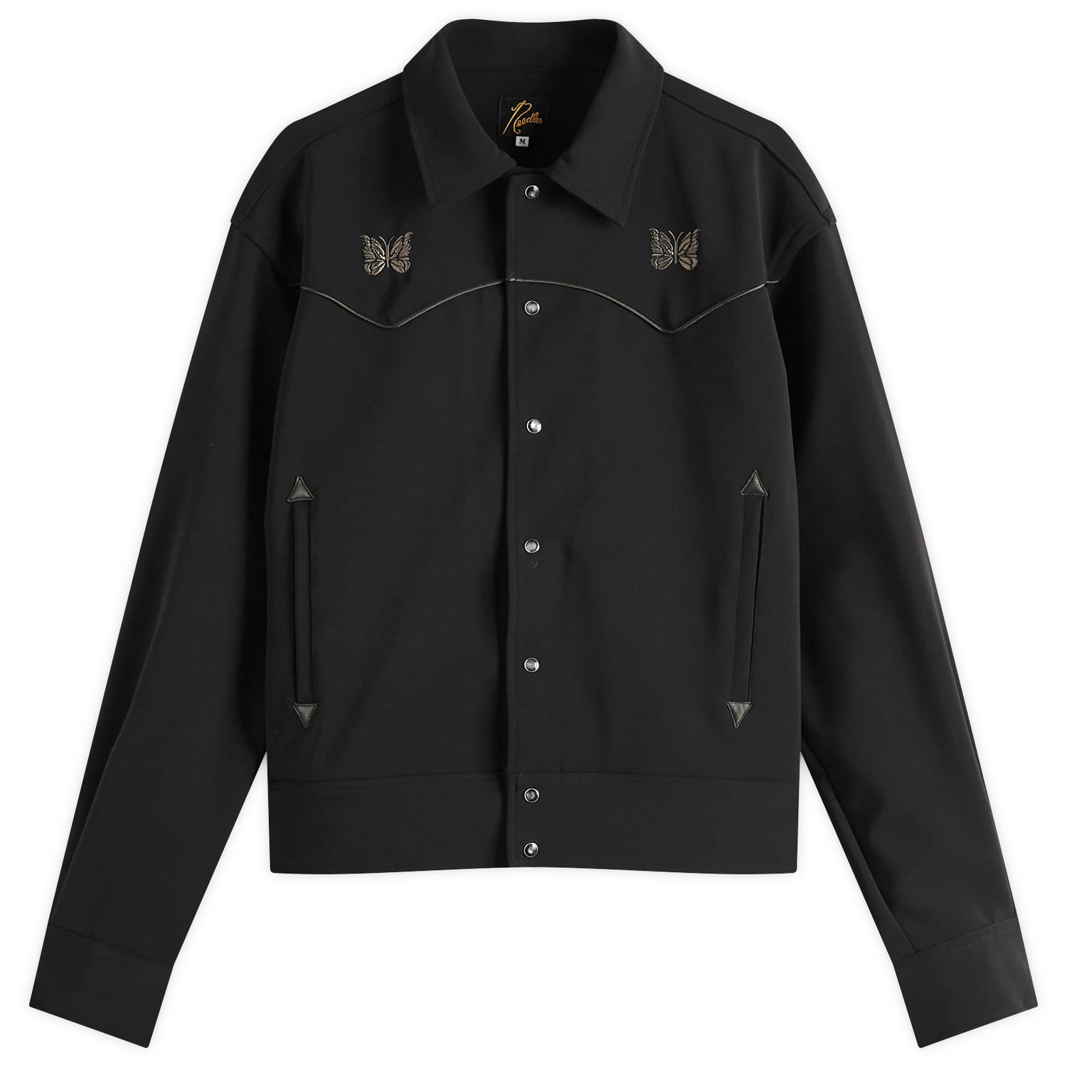 Takki Needles Needles Piping Cowboy Jacket, Size Large Musta | QV217-C, 1